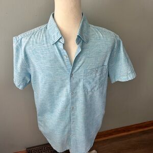 Denim & Flower Light Blue Casual Button Down Shirt